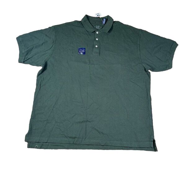 GAP Other - Gap Men's Short Sleeve Solid Green Pique‎ Polo Shirt XXL